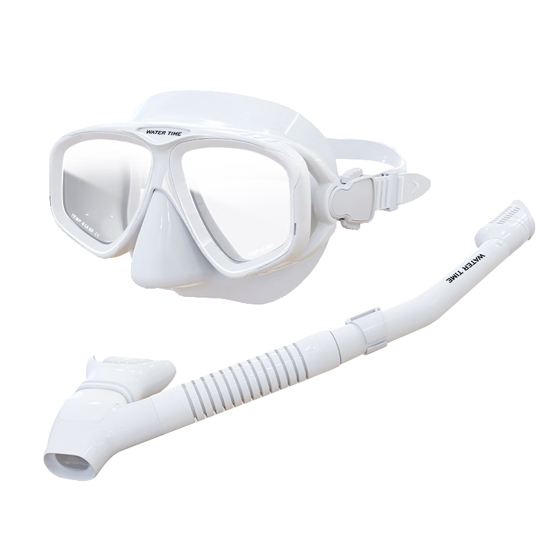 WATERTIME / Shuichuan Diving Equipment Set Including Scuba Mask, Full Dry Snorkel, Underwater Respirator, And Swimming Goggles