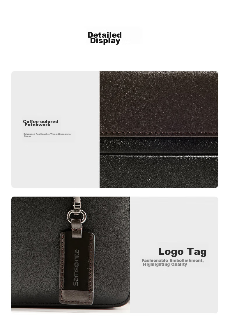 Xinxiuli Crossbody Bag, Men's Shoulder Bag, High-Quality Men's Handbag, Travel Backpack, Fashionable Casual BC9*09013, Black/brow 11