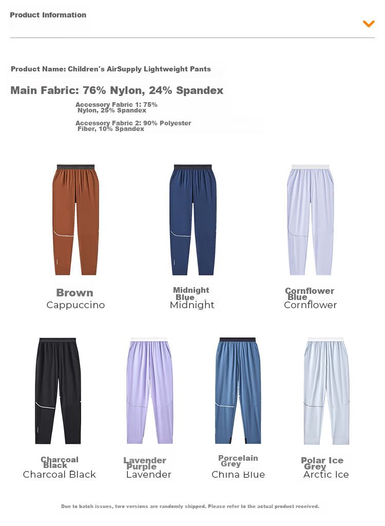 Moodytiger Children's Quick-Dry Pants Summer Long Trousers Boys Girls Lightweight Breathable Mosquito-Proof Sports Pants | Air Pants 19