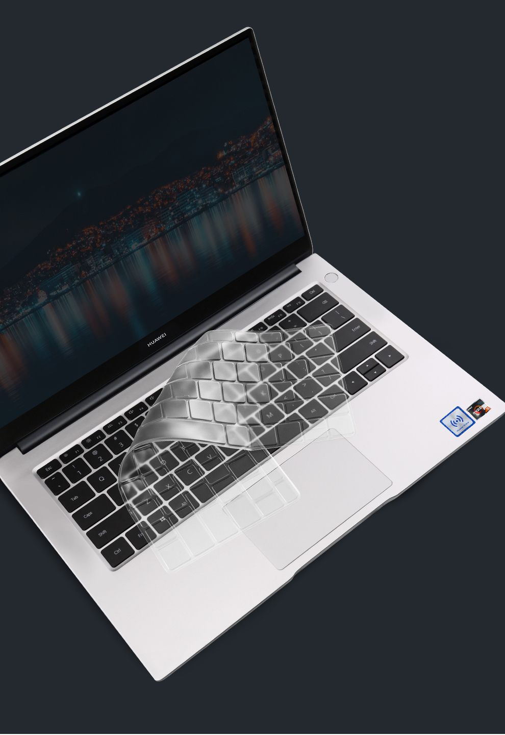 ohgo2021款华为matebookd1414英寸笔记本电脑屏幕膜易贴防刮tpu键盘