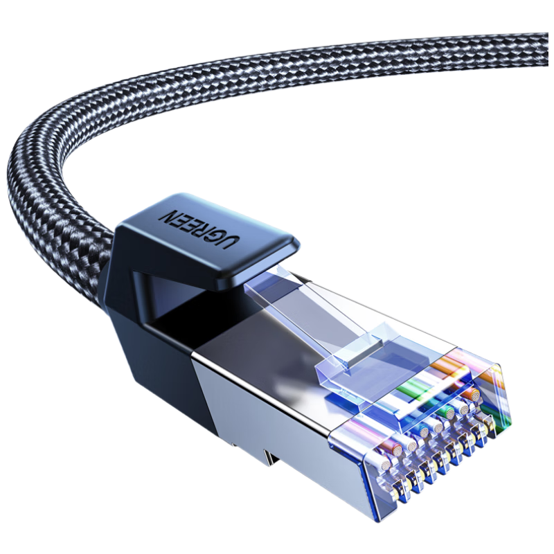 UGREEN Cat8 Pure Copper Ethernet Cable, 10 Gigabit Shielded Network Cable, Gaming E-Sports 8-Core Twisted Pair Cable, Home Computer Broadband Patch Cord 5 Meters 80433