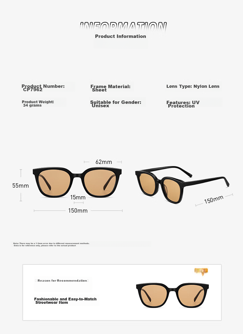 CAPONI Polarized Brown Sunglasses for Men And Women, Day And Night Use, Sunglasses with Prescription Lenses for Driving, UV Protection And Sun Protectio 13