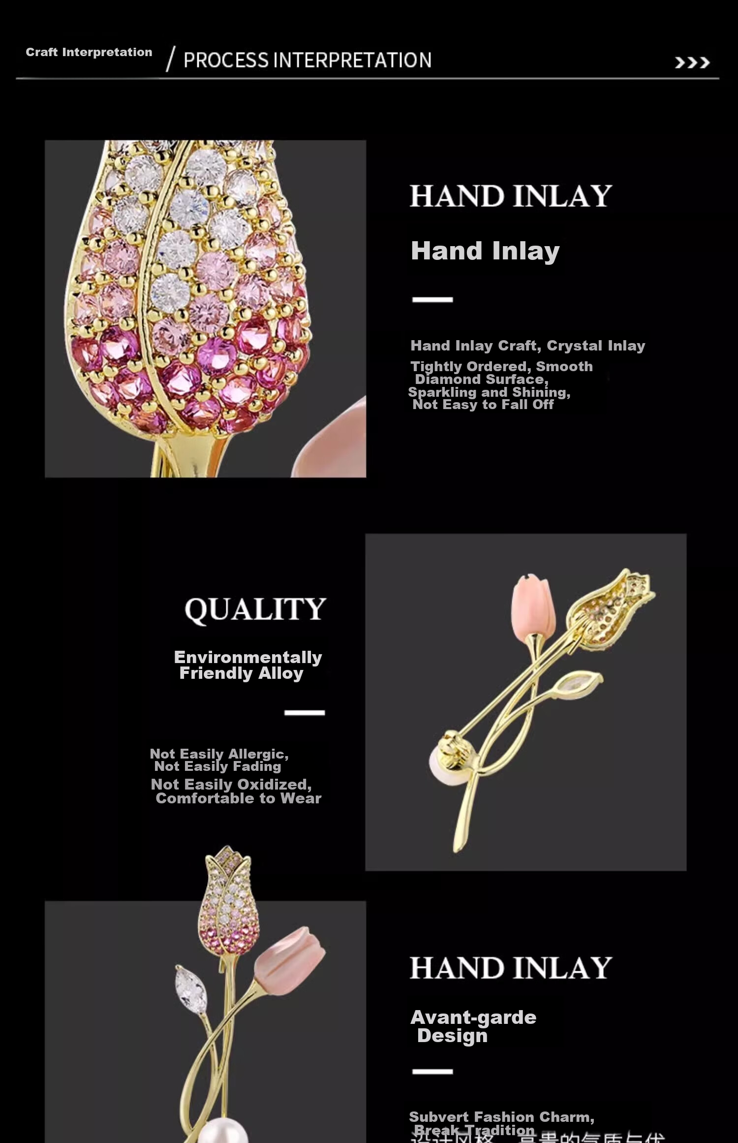 Eternelle French Bohemian Style Brooch, High-End Niche Design, Versatile Accessory, Birthday Gift 7