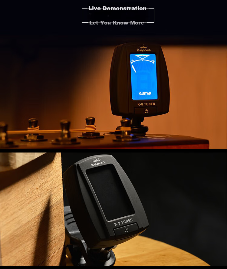 KEPMA KEPMA K-8 Kamaka Universal Tuner, Acoustic Guitar Tuning Chart, Classical Electric Guitar Tuner 3
