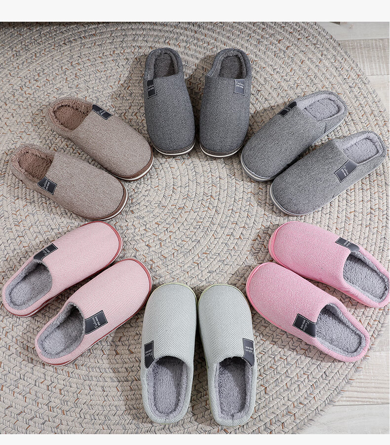 GUOLUOFEI Spring Men's Indoor Home Slippers, Women's Spring And All-Season Extra Large Size Home Slippers, Coffee Color, Size 40-41 12