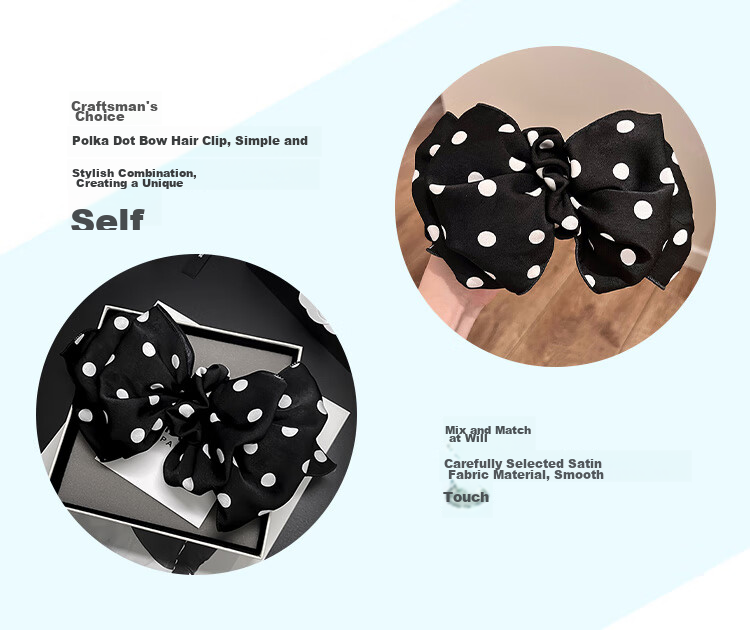 CHIMERA Back-Of Bun Hair Clip, French Bow Barrette, Half-Up Hairpin, Hair Accessory for Women, Mid-Autumn Festival Gift 26