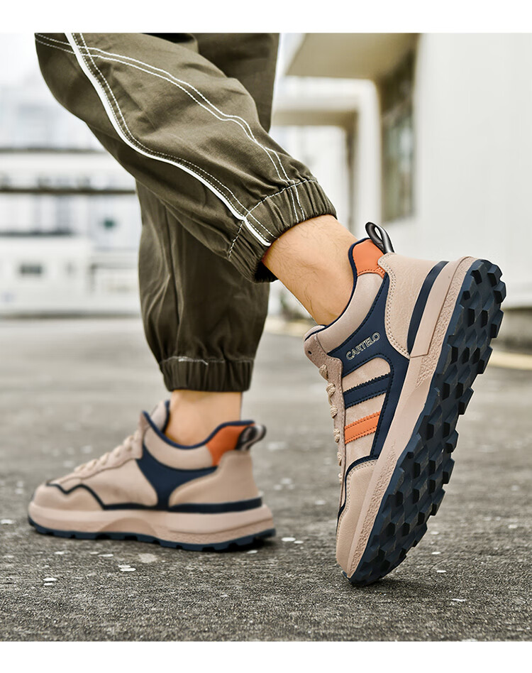 CARTELO Men's New Casual Sports Sneakers, Summer And Autumn Retro Versatile Outdoor Hiking Travel Commuting Dad Shoes 13