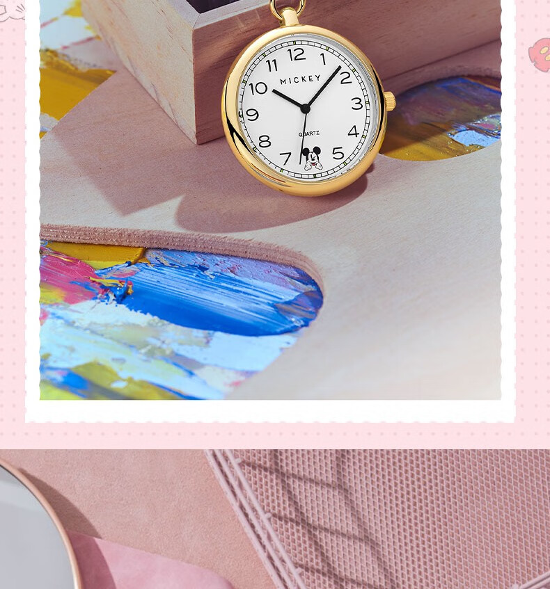 Disney Middle And High School Students Children's Exam Watch for Men And Women, Elderly Mini Pocket Clock, Timing Wristwatch, Nurse Wristwatch 14