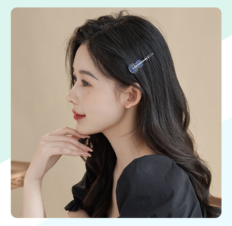 CHIMERA Violin Hair Clip, Stylish Korean Version Bangs Clip, Side Clip, Barrette for Girls, Birthday Gift 5