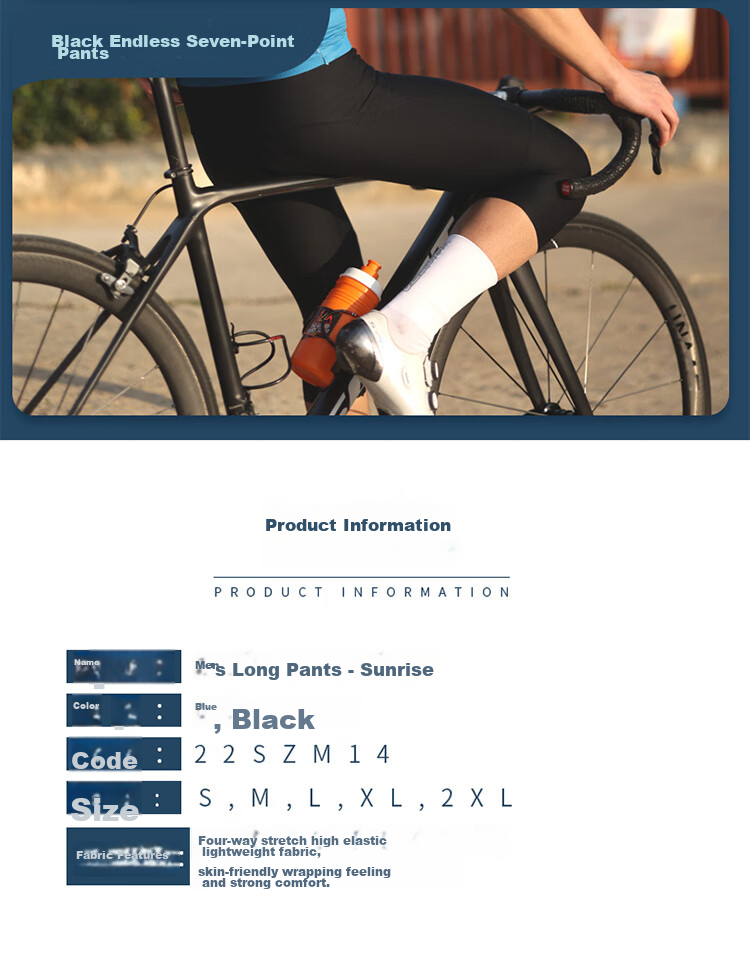 Lameda Cycling Pants, Men's Spring And Autumn Thin Bicycle Trousers, Mountain And Road Bike Xuri Long Pants, Blue 3XL 7
