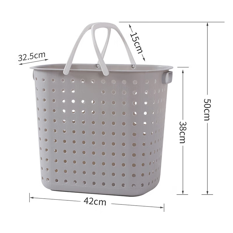 Ourunzhe Laundry Hamper, Large Capacity Hollow Laundry Basket, Clothes Storage Bin, Washing Hamper, Storage Basket, Enlarged Laundry Basket