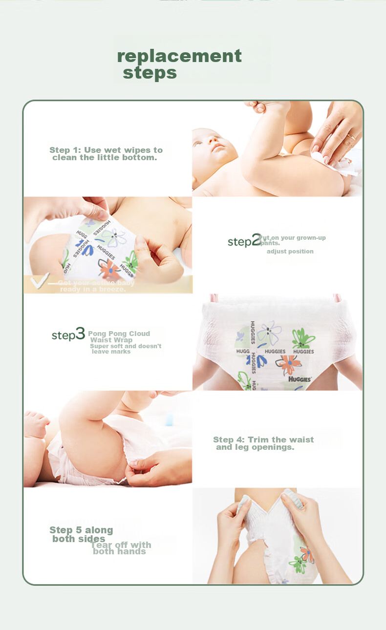 Huggies Diamond Heart Forest Growth Pants XXXL 28 Pieces Extra Extra Large Pull-Up Diapers Ultra Thi 13