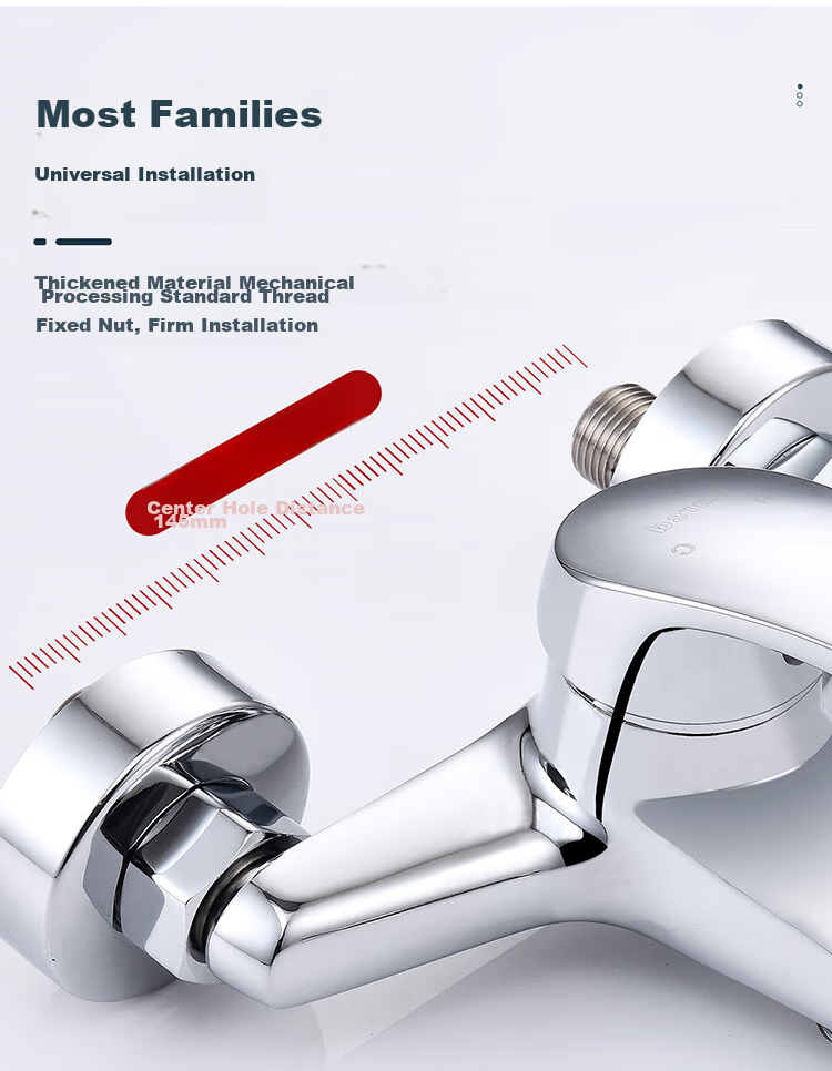 Larsd Shower Faucet Mixer Valve Set, Bathroom Cold And Hot Three-Way Shower Switch, Bathtub Mixer Faucet LD10203 16