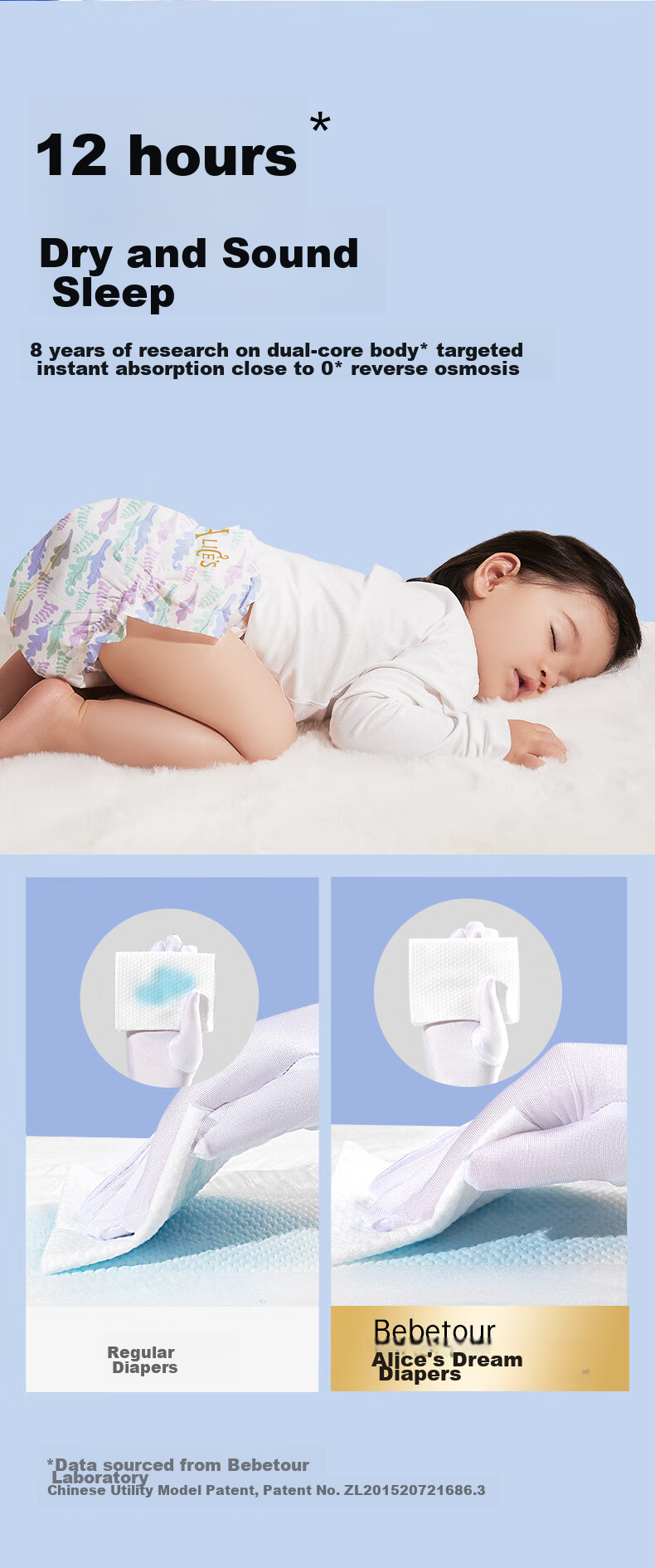 Bebetour Alice Pro Dream Pull-Up Pants, Night Use, L42 Pieces (9-14kg), [Brand Direct Supply, Safe Quality] 14