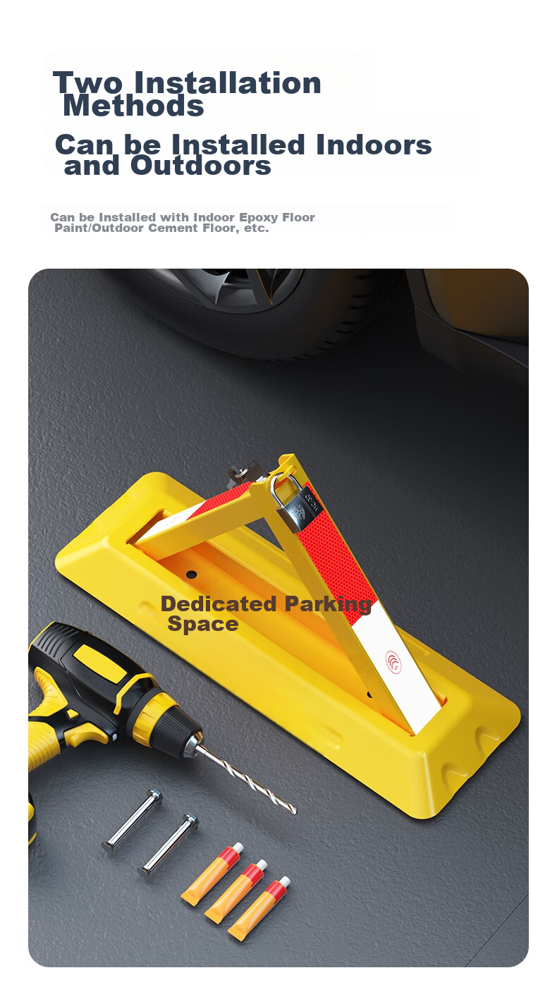 Puda Parking Space Lock, Thickened Anti-Pressure Garage Floor Lock, Parking Space Anti-Occupation Device 10