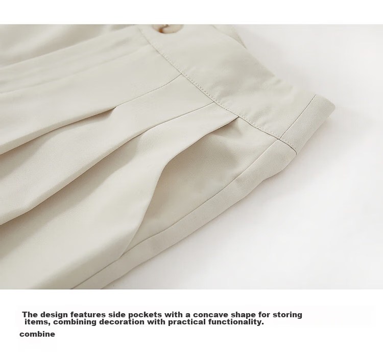 Dme [Casual Skyline] Spring And Autumn Commuter Style Slimming Slightly Stretchy Harem Cropped Pants Thin TR Casual Trousers for Wome 5