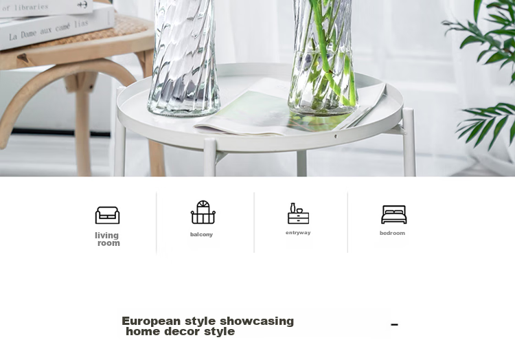 Jidukongjian Glass Vase, Living Room Decoration, Desktop Ornament, Hydroponic Flower Arrangement, Transparent Glass Vase, Diamond-Shaped, Lucky Bamboo 3
