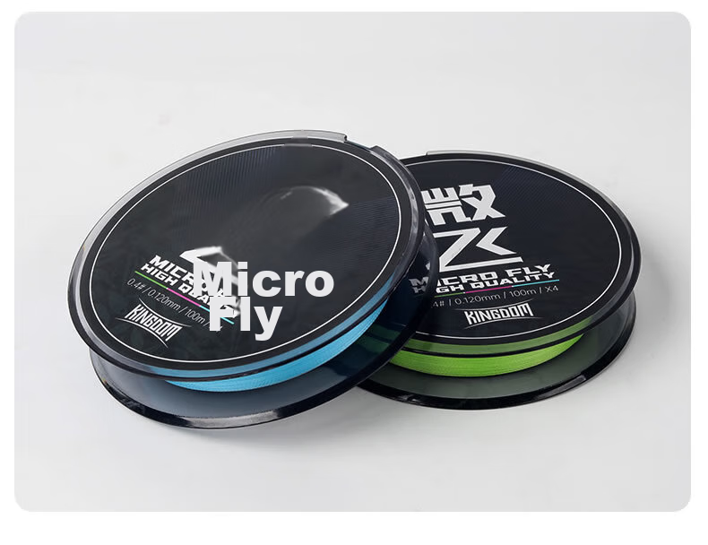 Guowangliya PE Fishing Line, Micro-Line, Ultra-Thin Long-Casting Small Bait Fishing Line, Size 0.6, 100 Meters - Green - 8 Braided 12