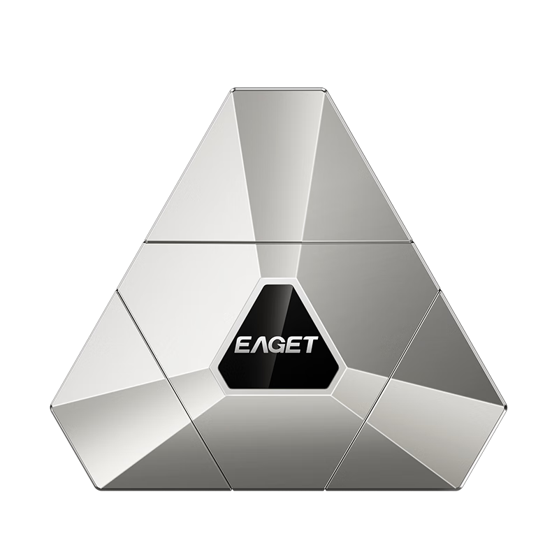 EAGET Apple Phone Expansion USB Flash Drive, 128GB, USB3.0, I90 Silver Color, Type-C Dual-Use Flash Drive for Computer And Phone