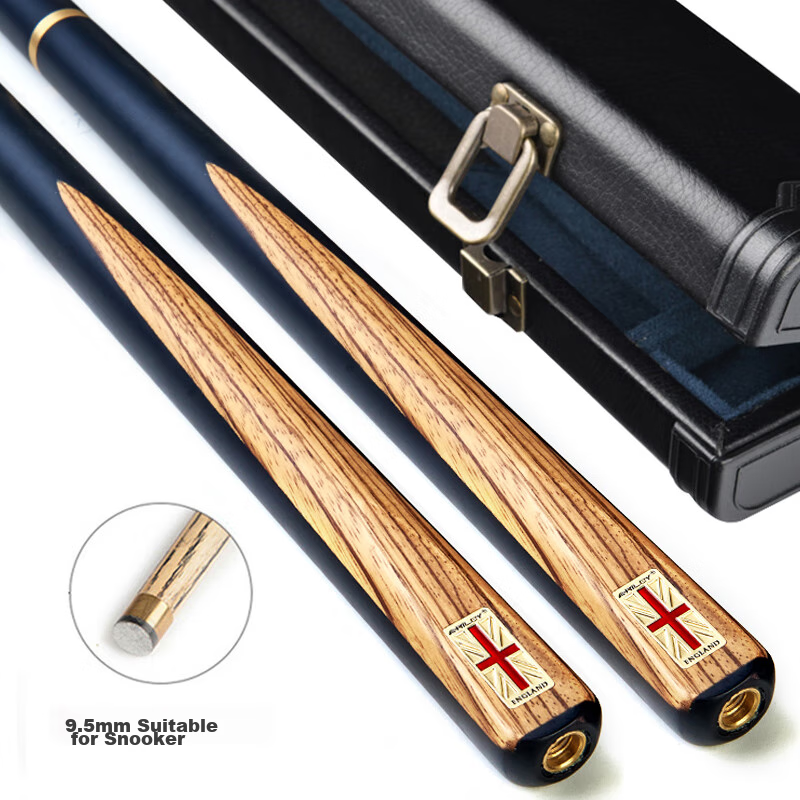 RILEY RES-100 Pool Cue, Snooker Black Eight Small Tip, Chinese Black Eight Billiards Cue, Medium Tip, Billiard Cue, 16 Colors, 9.5m