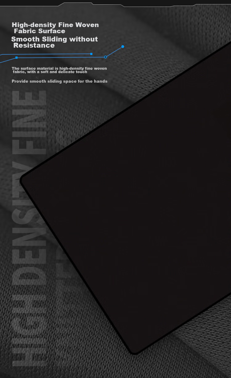 AOC Gaming Long Mouse Pad, Extra Large 800*400*4mm Thickened with Locked Edges, Office Keyboard Computer Desk Pad M172 Star Moon Black 2