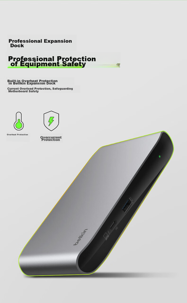 BELKIN Thunderbolt 4 Docking Station, Five-In High-Performance Expansion, Thunderbolt 4 Computer Expansion, 40Gbps Commercial Performance, 140W Power Delivery Charger Expansion Dock INC013 14