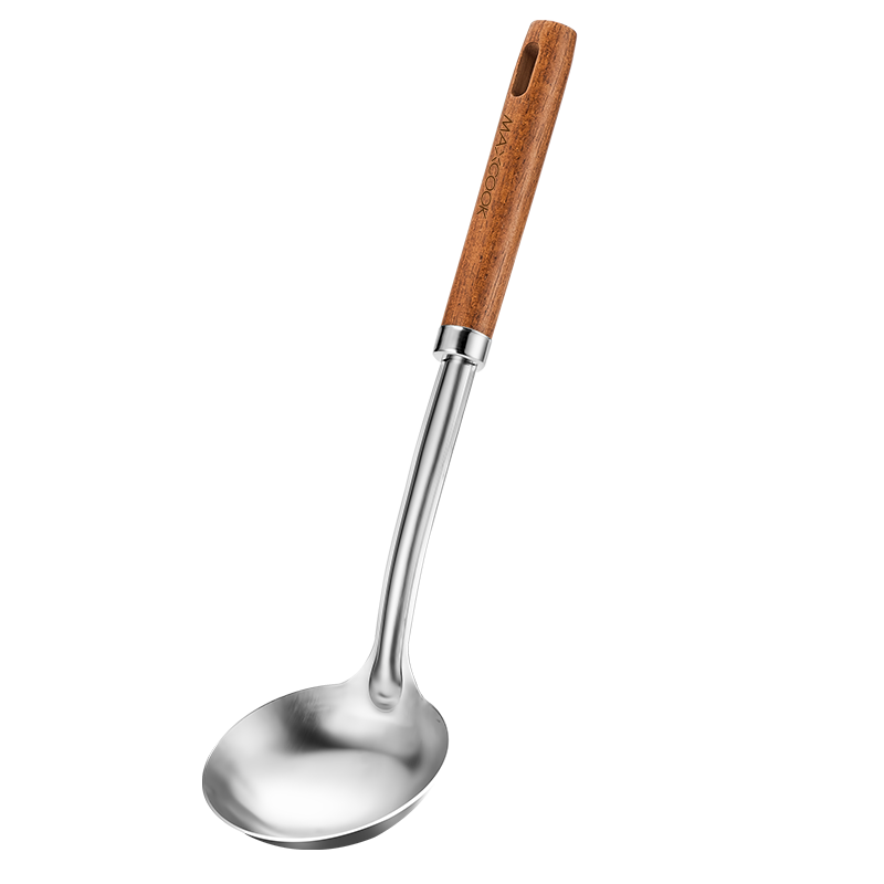 Maxcook Soup Ladle, 304 Stainless Steel Large Soup Spoon, Thickened Long-Handled Cooking Ladle for Stir-Frying And Porridge MCCU8267