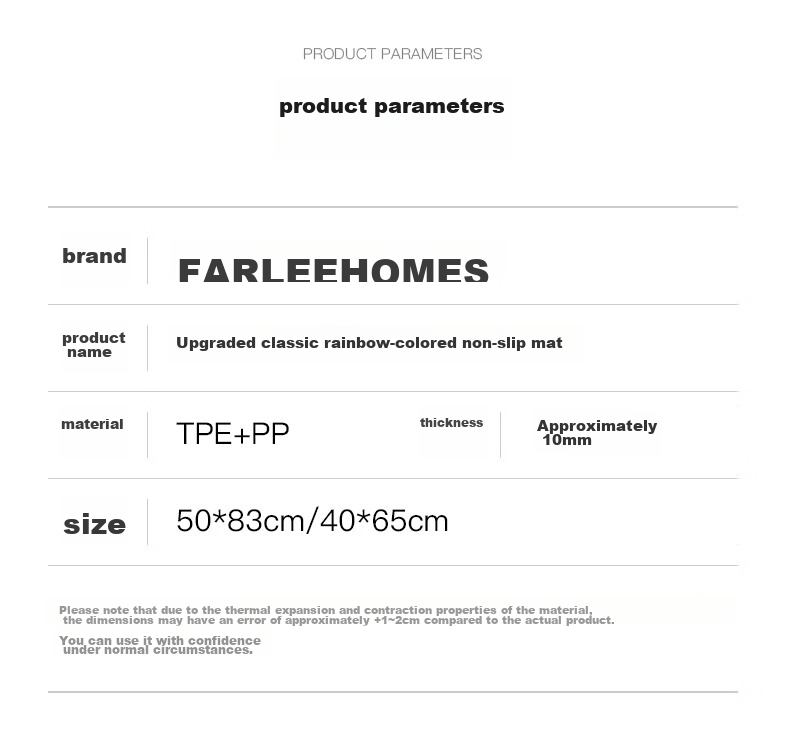 FARLEEHOMES Bathroom Non-Slip Mat, Toilet Anti-Fall Foot Pad, Shower Room Non-Slip Floor Mat, Water-Resistant Splicing 13