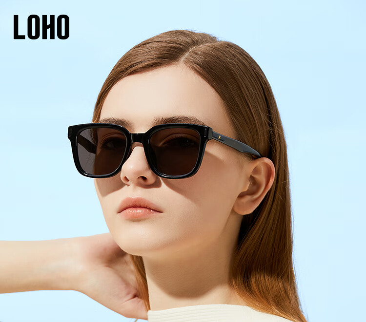 LOHO 2026 New Sunglasses for Women, Square Frame, UV Protection, Fashionable Men's Driving Sunglasses, Anti-UV Eyes LH09638 1