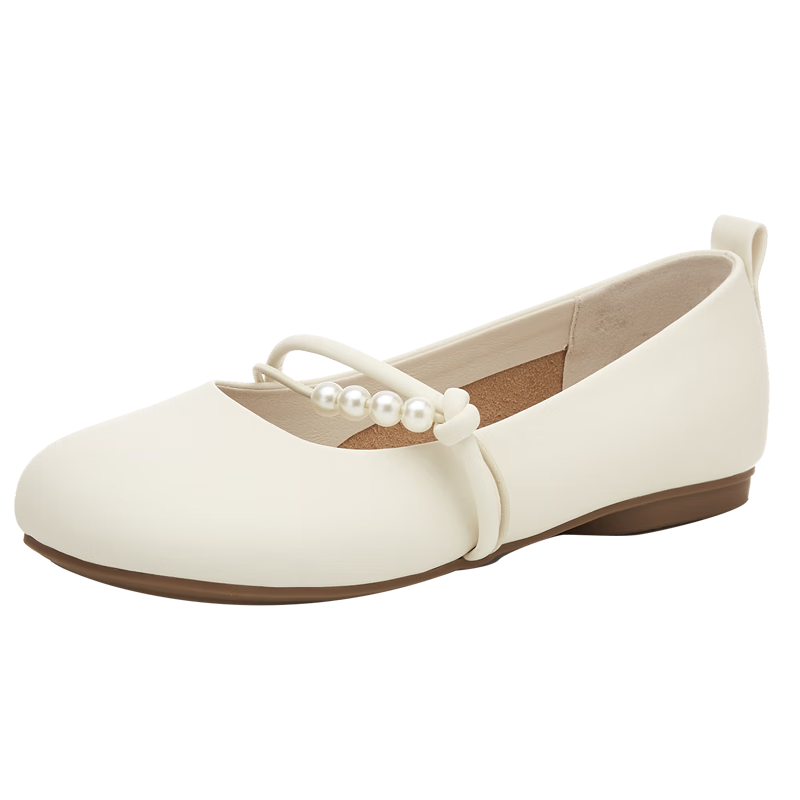 DAPHNE Fairy-Like Gentle Women's Flat Soft-Soled Mary Jane Shoes Evening Shoes 4623101127 Beige 35