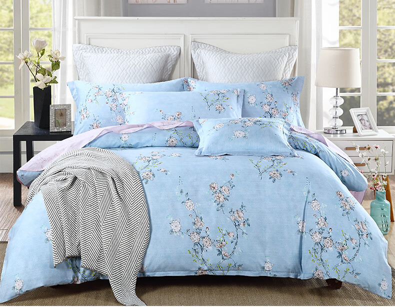 Hengyuanxiang Pure Cotton Duvet Cover, Single Piece, 100% Cotton, Printed Quilt Cover, Single Bed Quilt Cover, 180*200cm 16