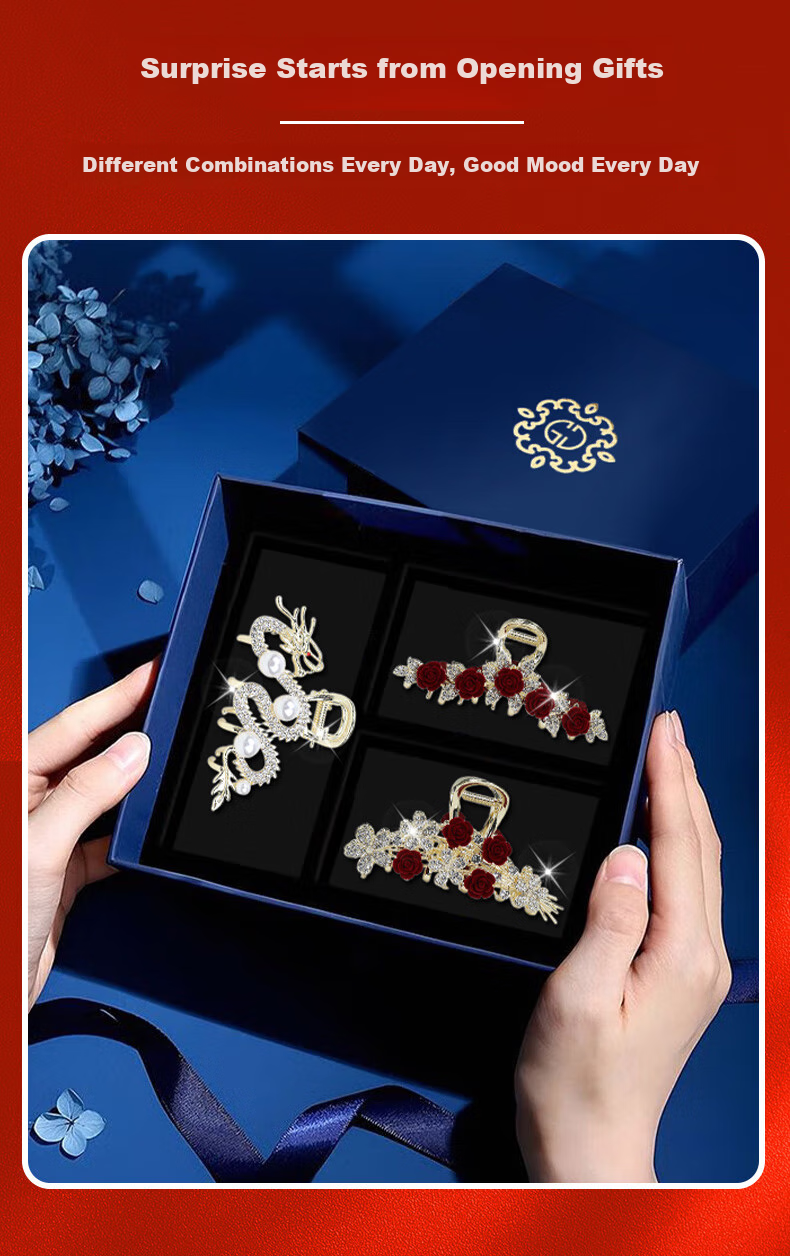 Gunai Hair Clip for Women, High-End 2025 Bun Maker, Shark Clip, New Year Gift for Girls, Practical And Thoughtful 2