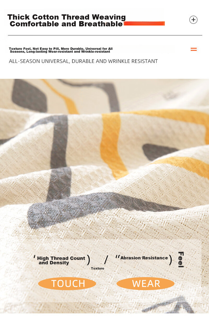 AVIVI Sofa Cover, Full Coverage Sofa Cloth, Cotton Woven Sofa Pad, Sofa Slipcover, All Seasons, 180*300 Cm, Linglinghuimeng Patter 5