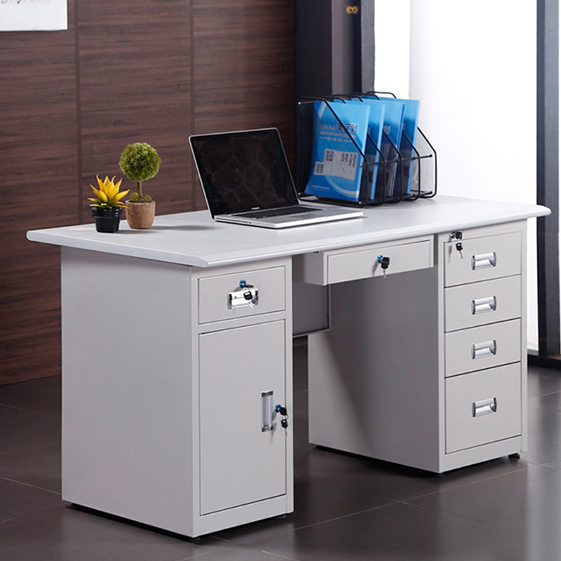 富庆源 办公桌 桌子 钢制办公桌 B-0297--中国中铁网上商城