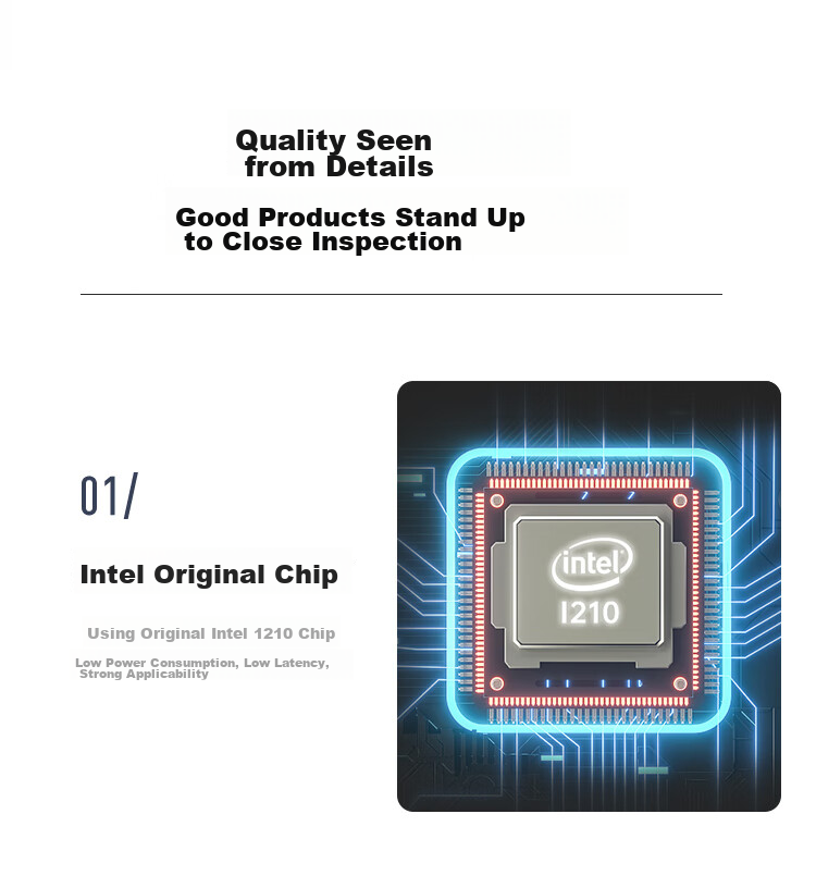 EB-LINK Intel I210 Chip PCI-E X1 Gigabit Single-Port Desktop Wired Network Card Server Supports Linux 7