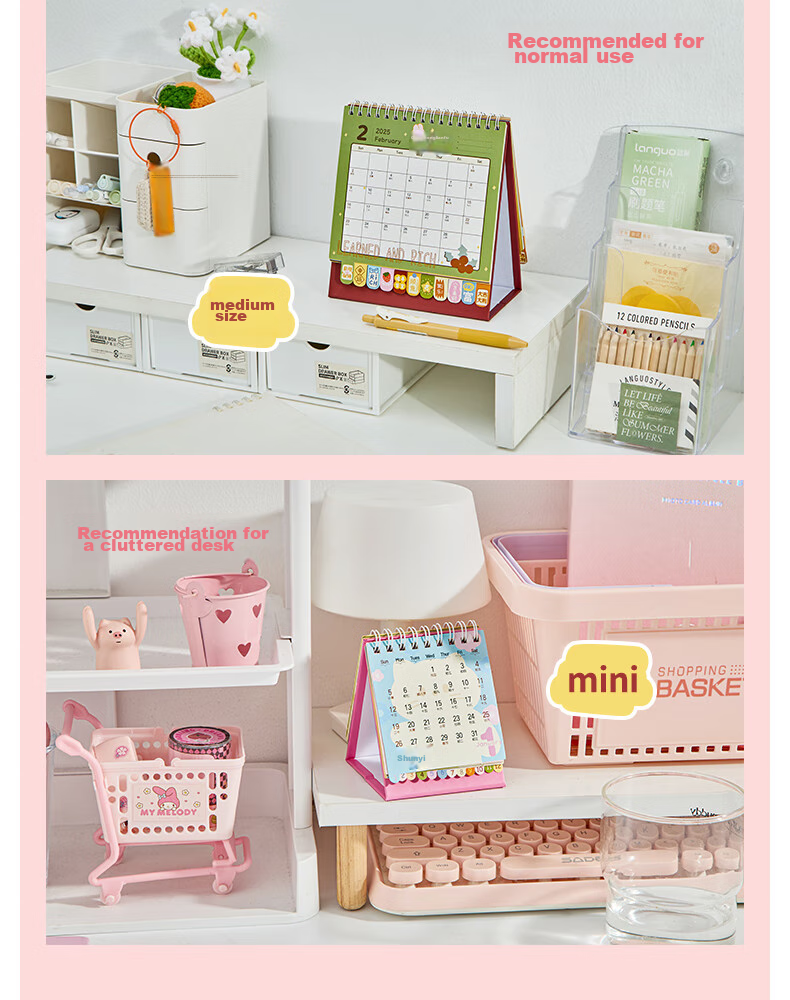 Class 3-2 2026 Creative Cartoon Lucky Desktop Calendar Small Ornament 2025 Monthly Planner Daily Countdown Memo Large Size 5