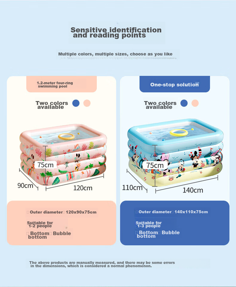 Chuandaoxiong Inflatable Foldable Baby Swimming Pool (1.4m Pink + Electric Pump Gift Set) for Home Use 10