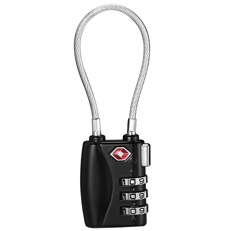 IGear Steel Cable Padlock Password Lock TSA Customs Lock for International Travel Luggage Backpack Lock Suitcase Cabinet Lock Drawer Lock