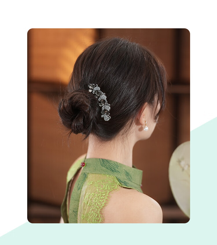 CHIMERA Hair Bun Maker, Back-Of Hair Clip, High-End Hair Accessory for Women, Hair Comb, Birthday Gift for Girls 19
