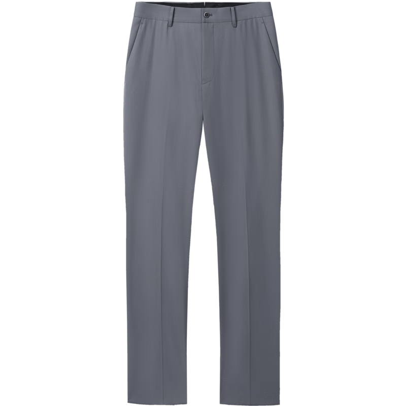 Goldlion [Ziyouxi Second Generation] Men's Dress Pants for Spring And Autumn, Machine Washable, Wrinkle-Free, Slim Fit Business Trousers, Gray, Size 33