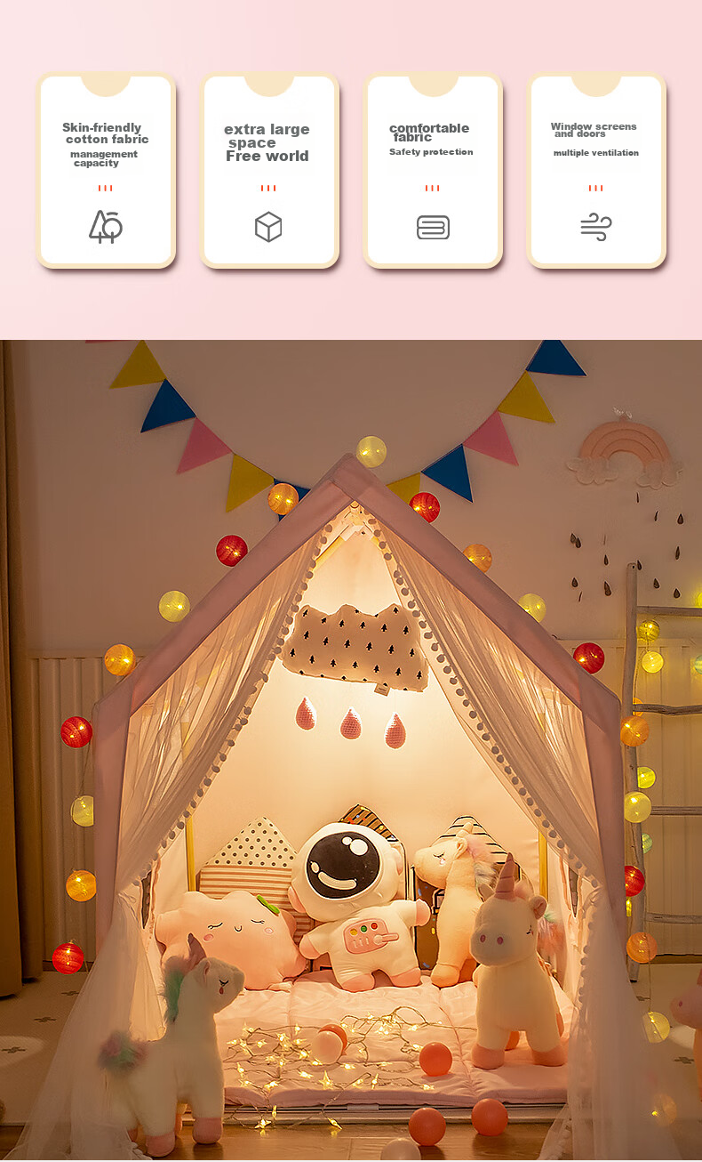 Little Dove Children's Tent Indoor Playhouse/Boys And Girls Princess House Toy Astronaut (Pillow Not Included) 3