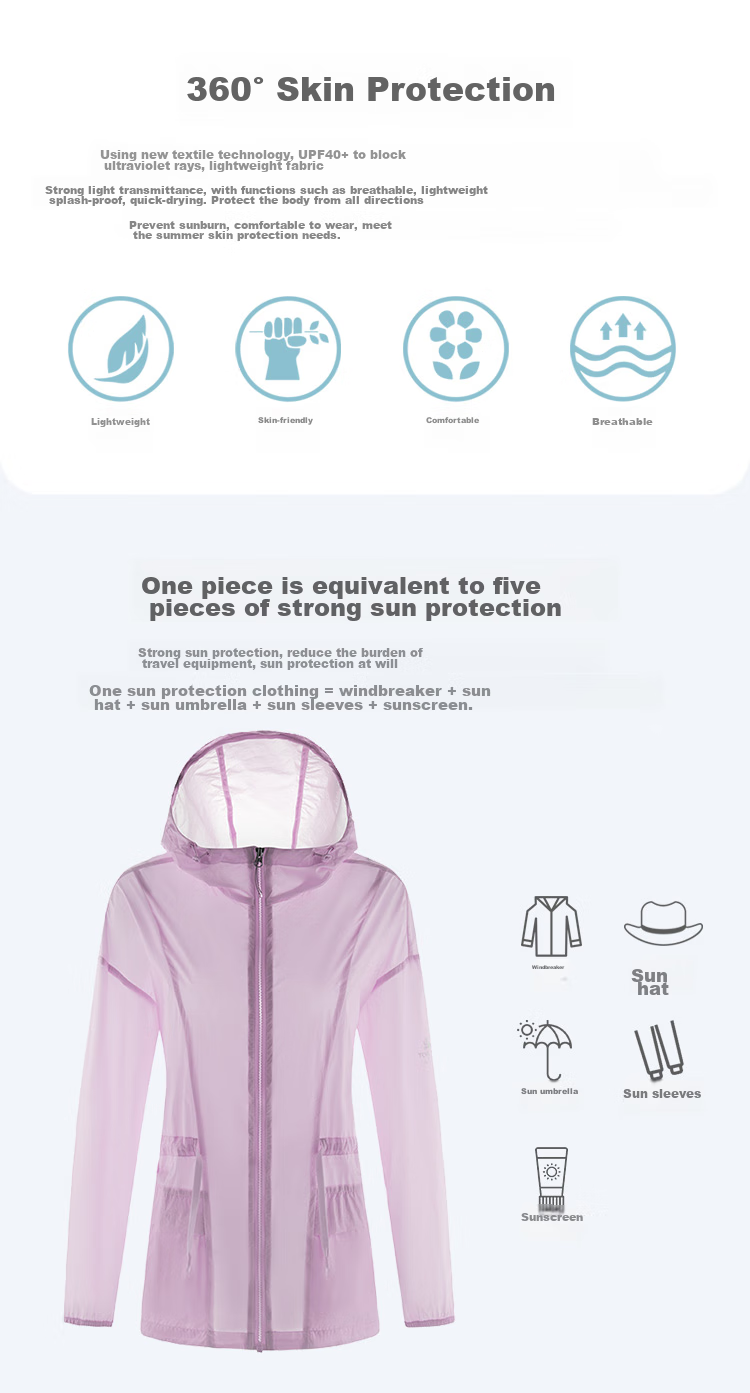 TOREAD UPF40+ Lightweight Breathable Sun Protection Jacket for Men and Women TAZJ82516 7