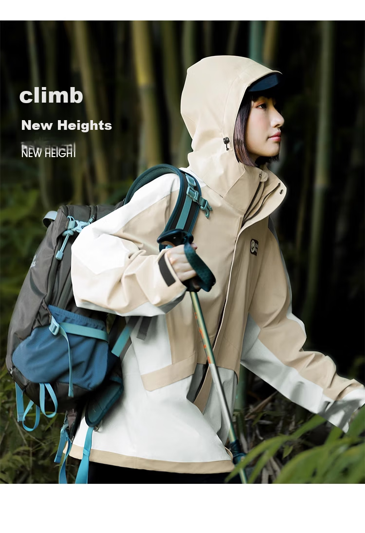 CAMEL Panda Three-Proof Windbreaker, Unisex Professional Oil-Resistant Waterproof Three-In Mountaineering Jacket A13CA6aB018 24