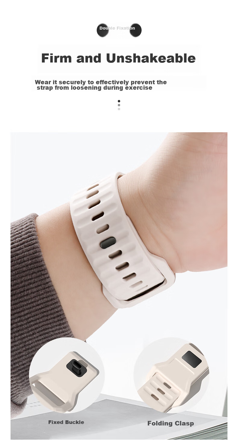 BHO Compatible Apple Watch S12 Band, Apple Watch S11/Ultra4 Stepped Silicone Strap, IWatch S10/9/8/7/SE3/Ultra2 Sports Band 6