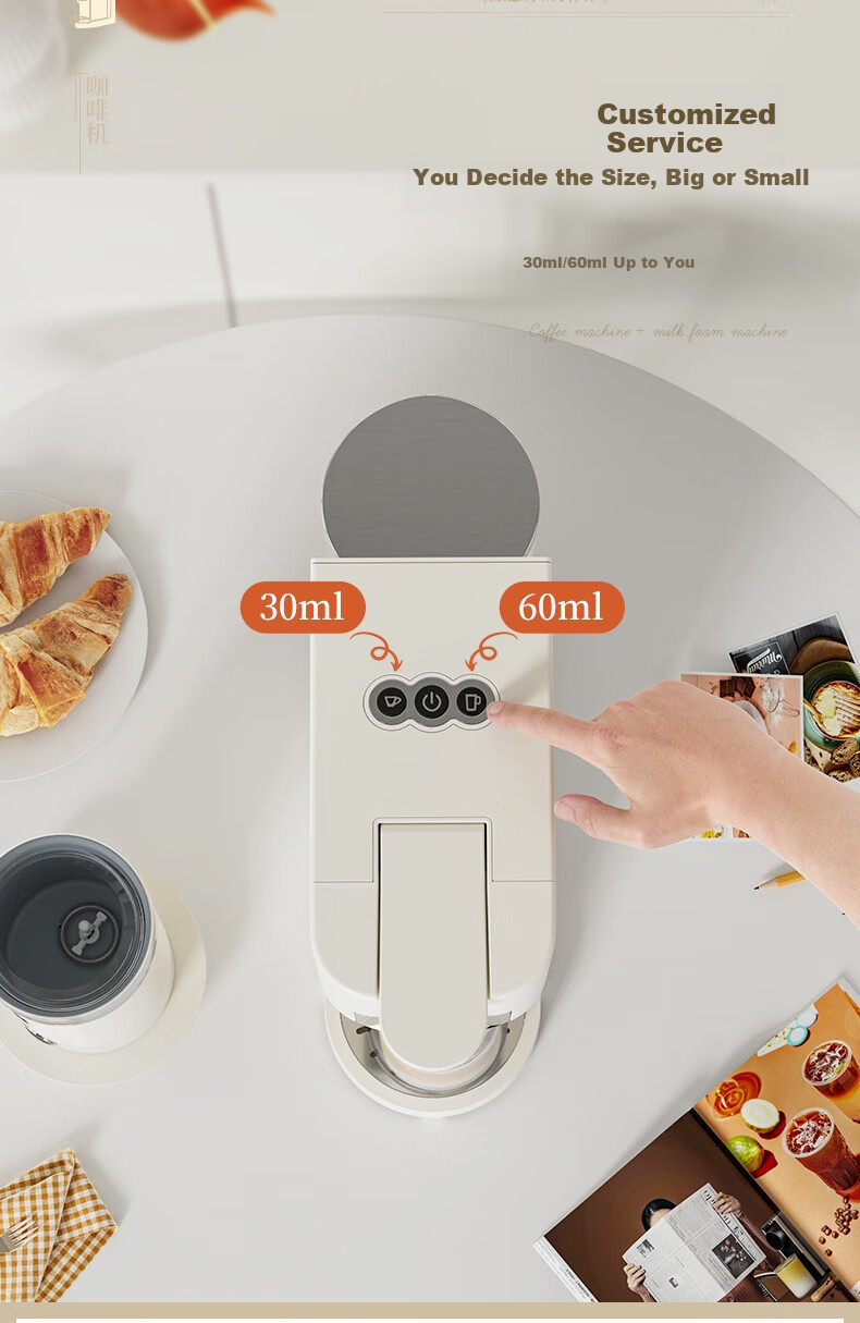 STELANG ST-550S-C Capsule Coffee Machine Fully Automatic Home Small Milk Frothing Capsule Brewer 10