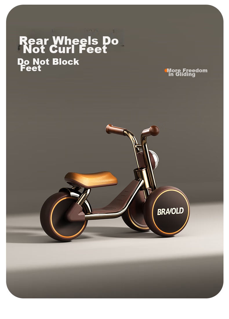 BRAVOLD Children's Balance Bike, Toy Gift Box for Boys And Girls Aged 1-3 Years Old, Birthday And First-Year Gift, Tricycle for Learning to Walk 4