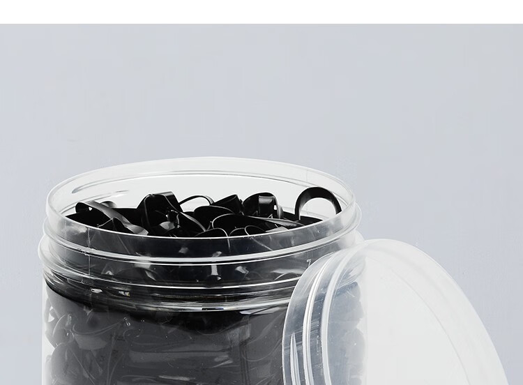 Dongyiyanxuan Disposable Hair Ties, Thickened Hair Bands, Black, 500 Pieces, Hair Elastics for Ponytails 10