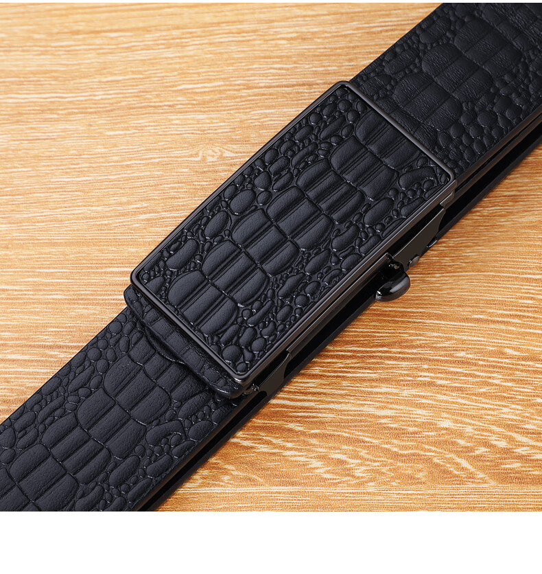 Viney Men's Belt, Top-Grain Leather Waistband, Light Luxury Automatic Buckle Trouser Belt, Birthday Gift for Boyfriend, Husband, Father, Or Dad 5