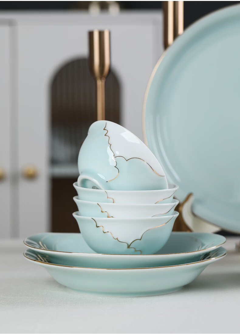 MULTIPOTENT Soup Spoon Small Rice Spoon Yi He Underglaze Color Retro Blue and White Round Bottom Set of 6 Spoons 4