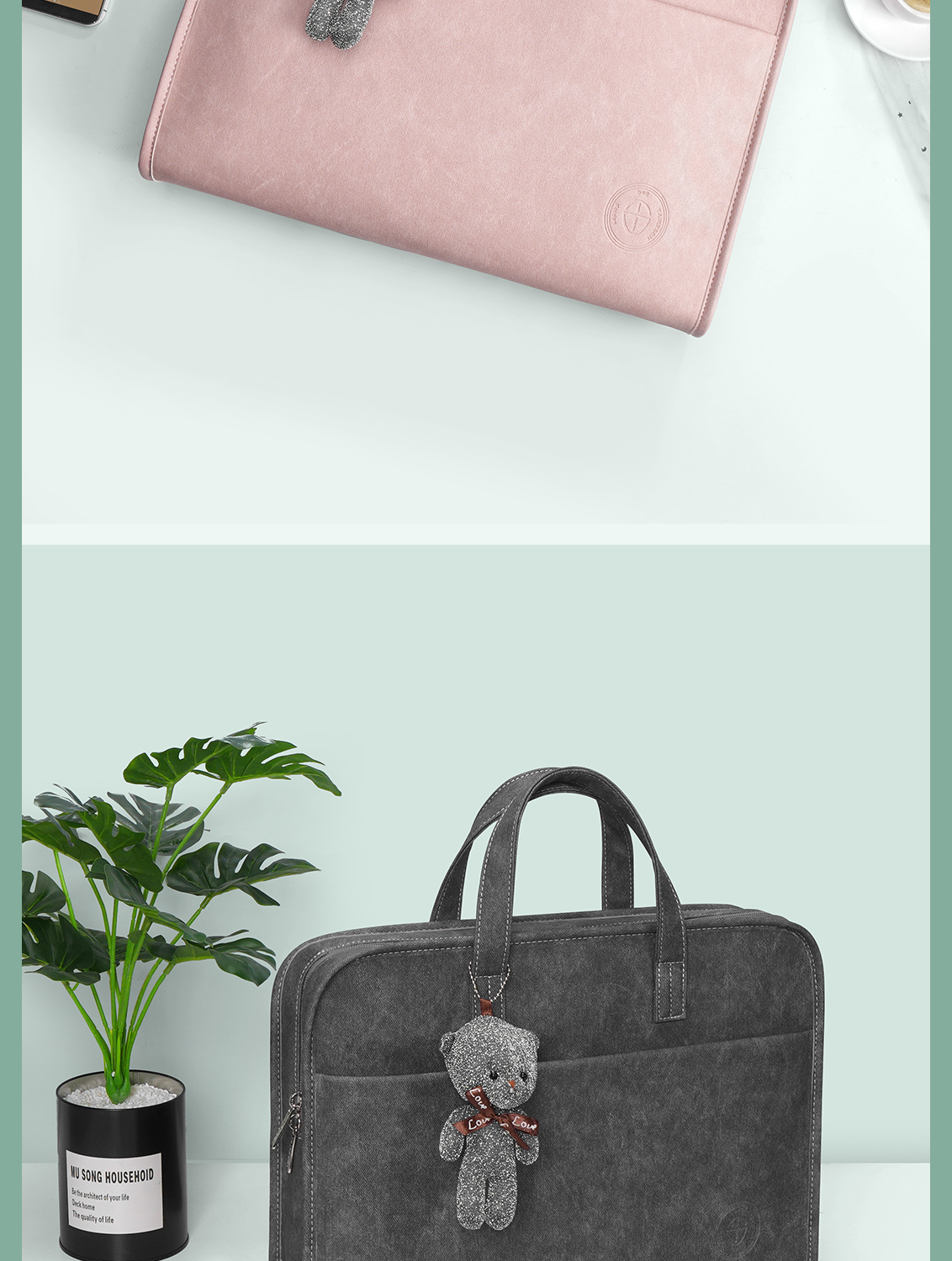 Taikesen Laptop Handbag Suitable for Apple Macbook 14-Inch, Lenovo, Huawei Briefcase, Stylish for Wome 13